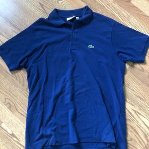 Men's Blue Lacoste Polo Size 5 (L) Very Nice!!!